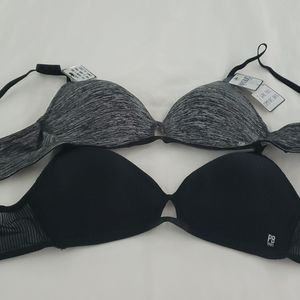 Paris Blues two L wire free bras